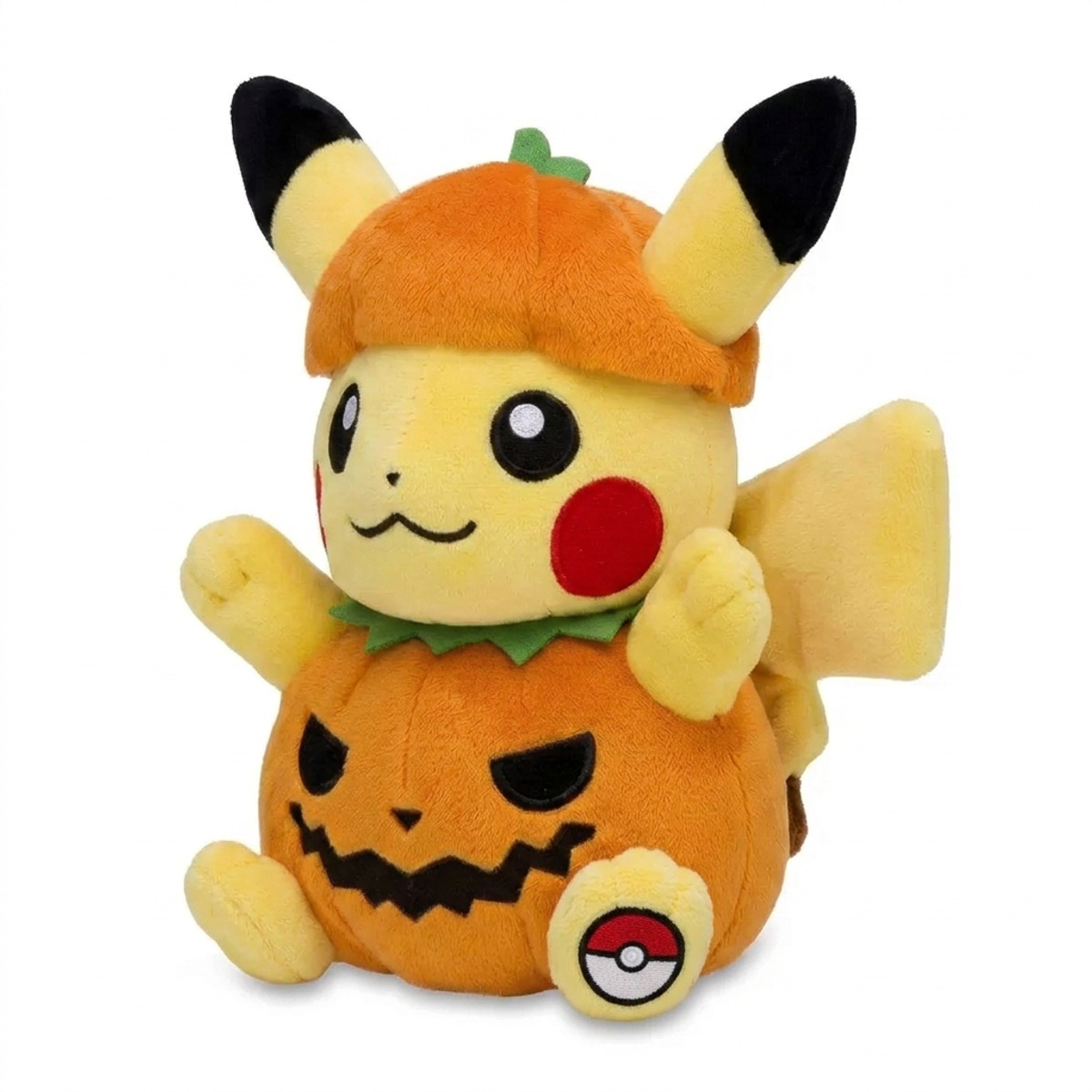 Halloween Pikachu Pluszak z odznaką potwierdzającą autentyczność produktu.