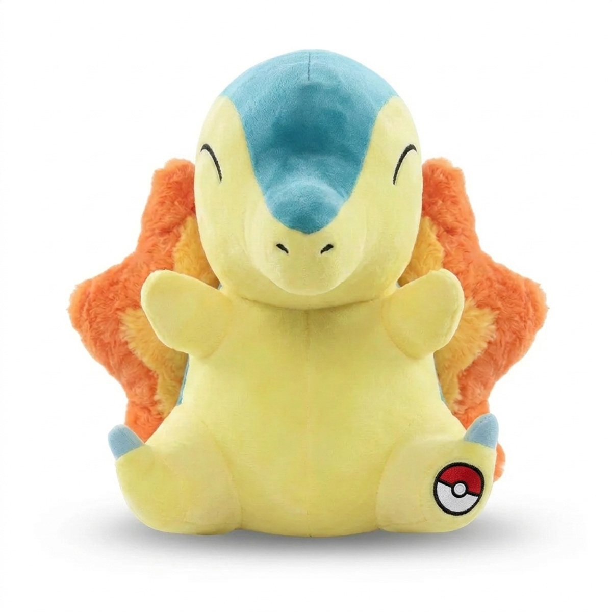 Cyndaquil Pluszak z odznaką potwierdzającą autentyczność produktu.
