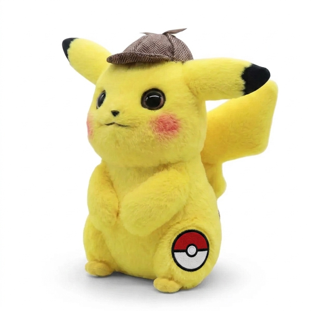Detektyw Pikachu Pluszak z odznaką potwierdzającą autentyczność produktu.