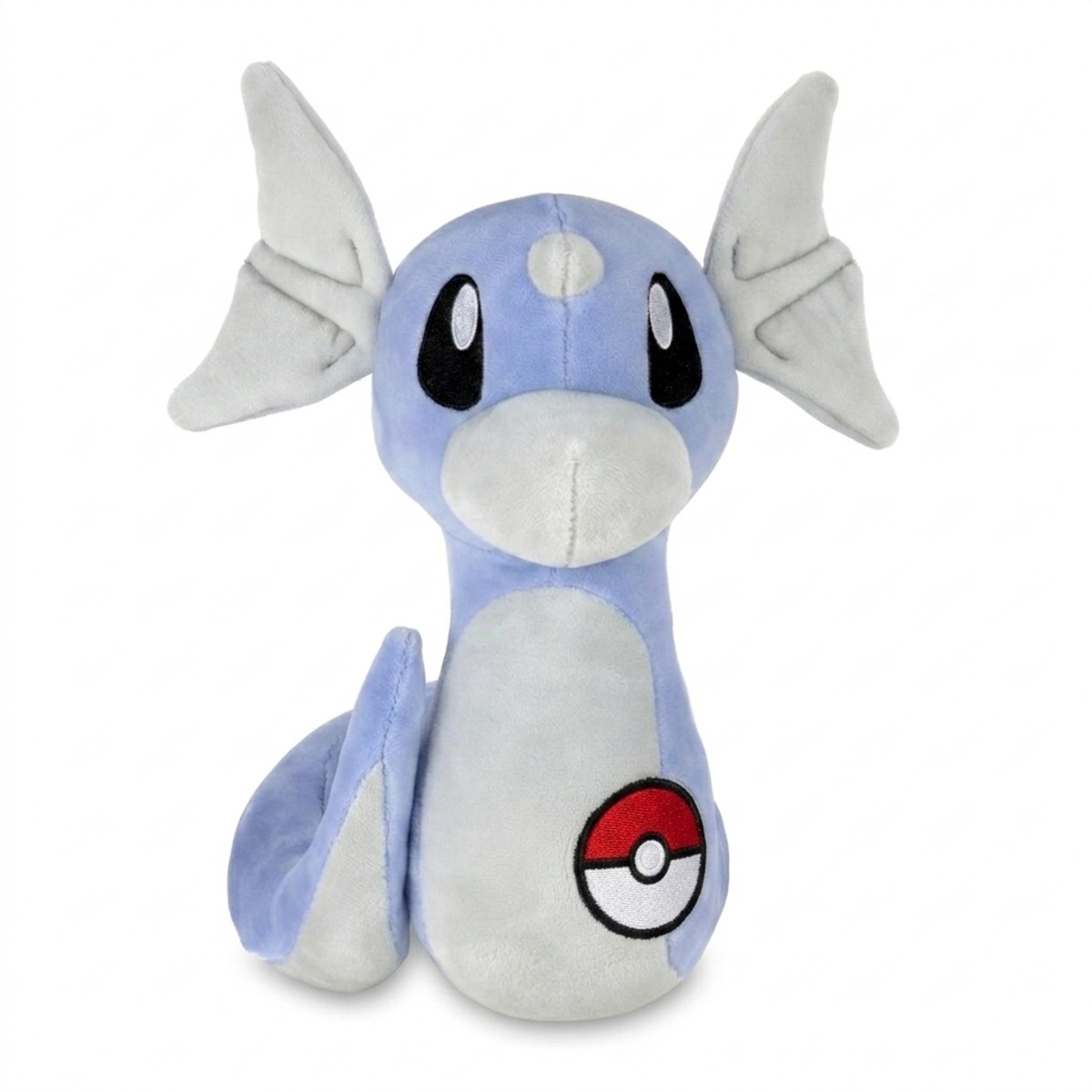 Dratini Pluszak z odznaką potwierdzającą autentyczność produktu.