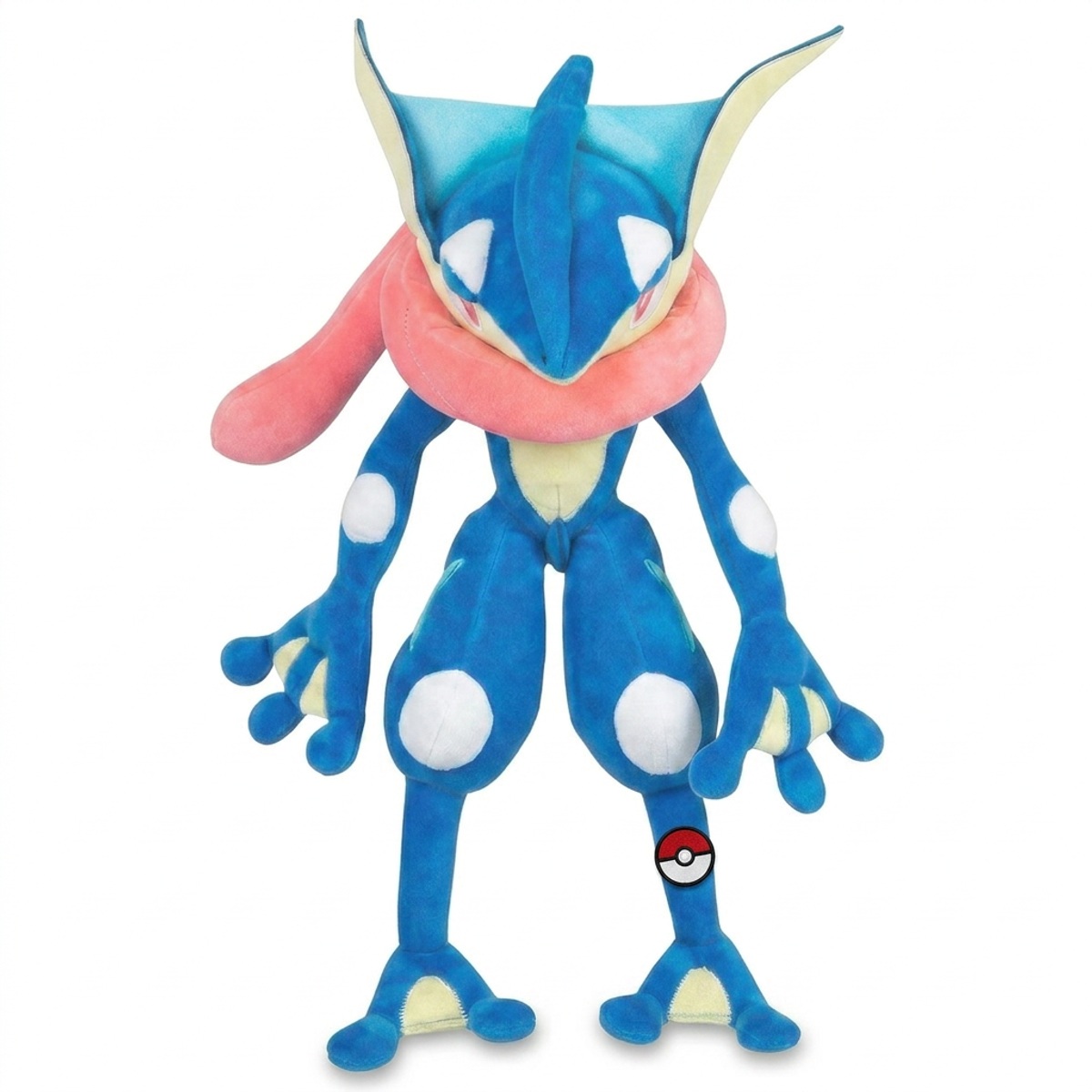 Greninja Pluszak z odznaką potwierdzającą autentyczność produktu.