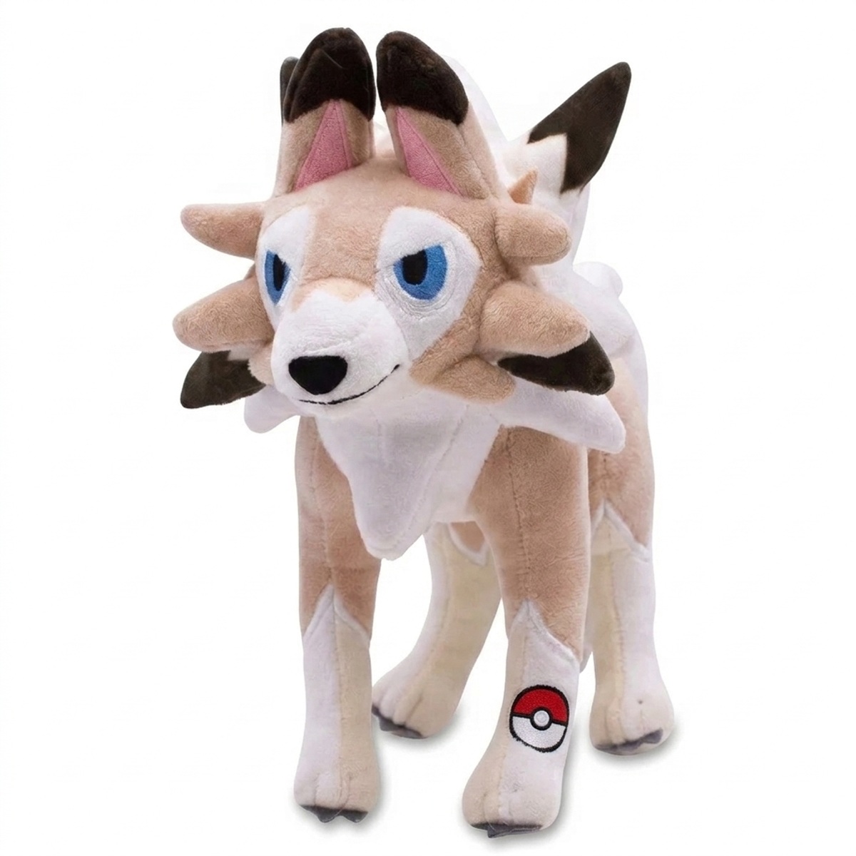 Lycanroc Pluszak z odznaką potwierdzającą autentyczność produktu.