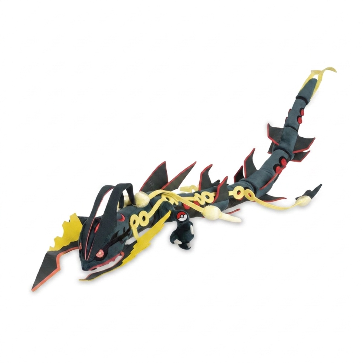 Mega Rayquaza Shiny Pluszak z odznaką potwierdzającą autentyczność produktu.
