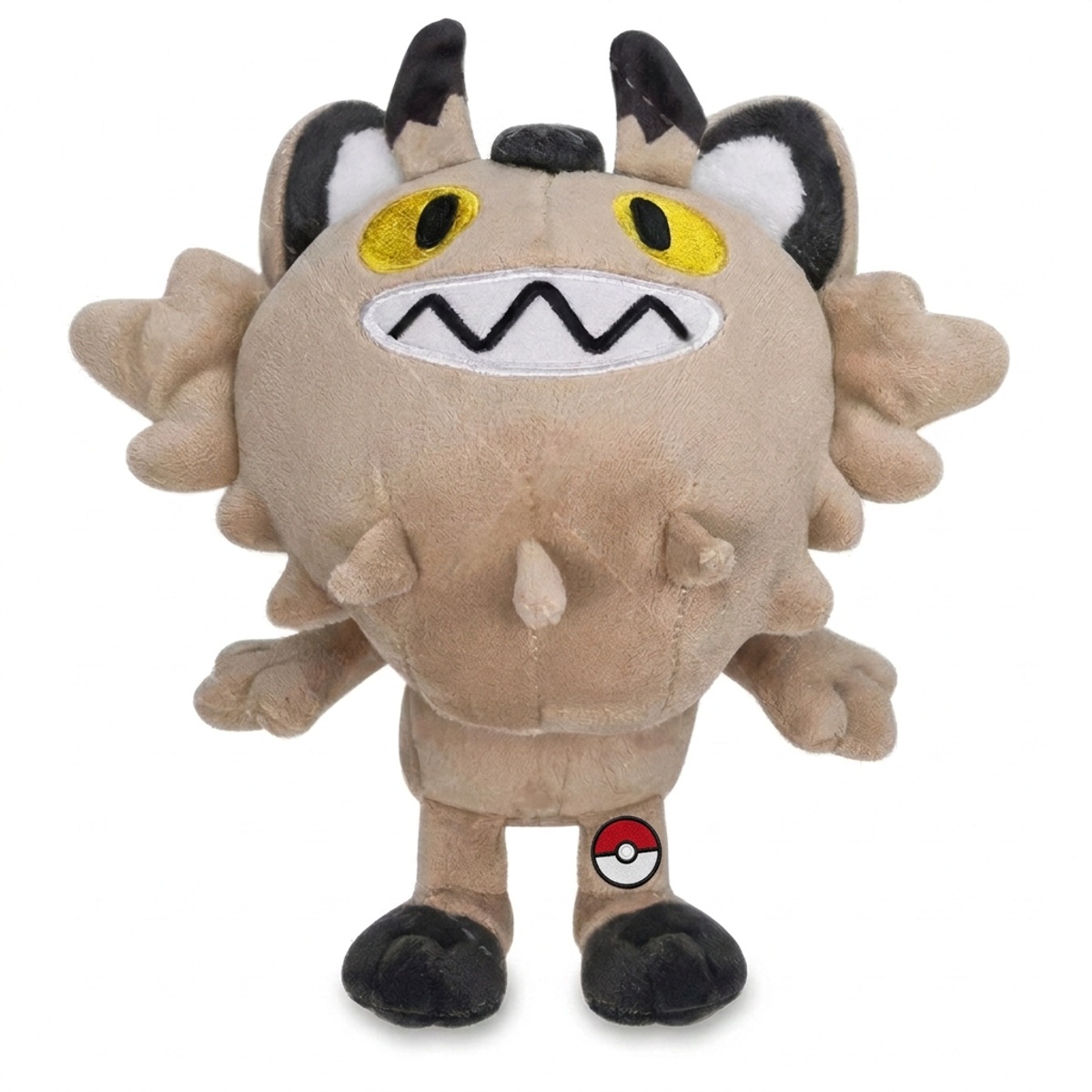 Meowth z Galar Pluszak z odznaką potwierdzającą autentyczność produktu.