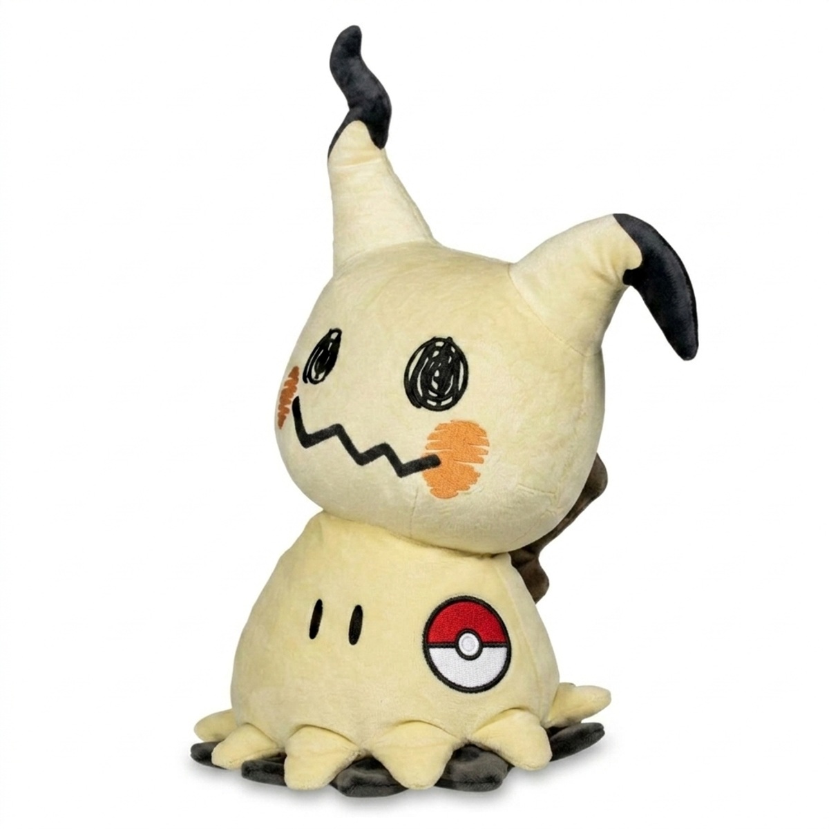 Mimikyu Pluszak z odznaką potwierdzającą autentyczność produktu.