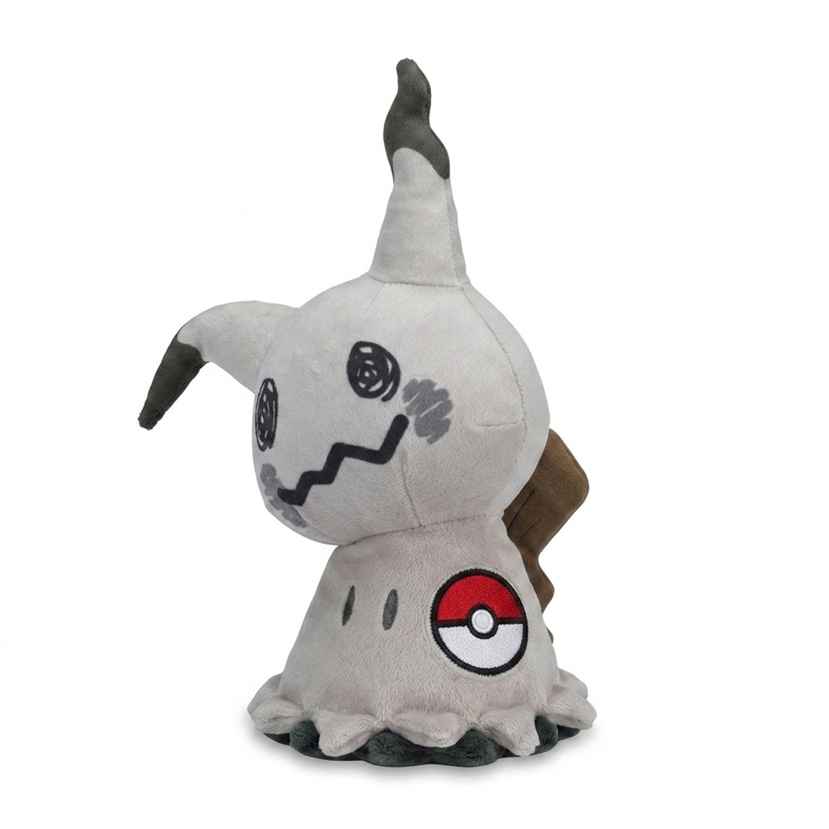 Mimikyu Shiny Pluszak z odznaką potwierdzającą autentyczność produktu.