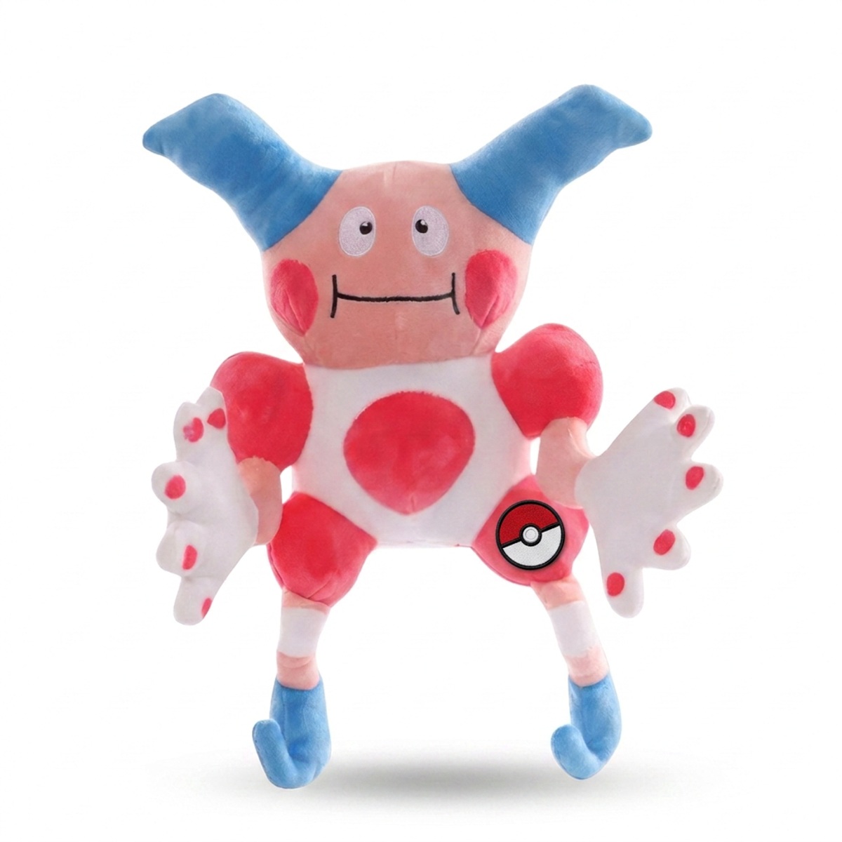 Mr. Mime Pluszak z odznaką potwierdzającą autentyczność produktu.
