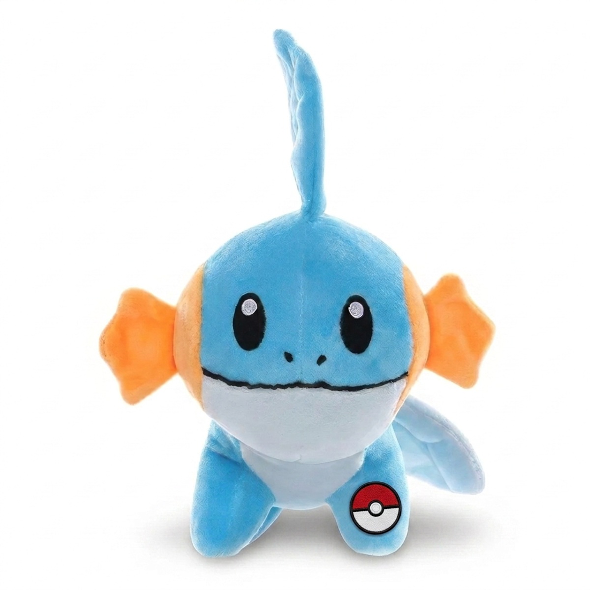 Mudkip Pluszak z odznaką potwierdzającą autentyczność produktu.