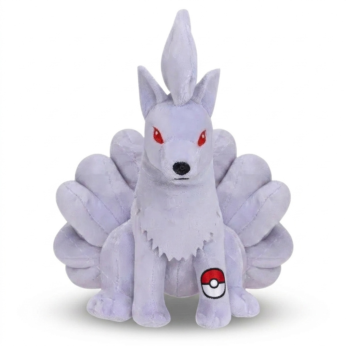 Ninetales Shiny Pluszak z odznaką potwierdzającą autentyczność produktu.