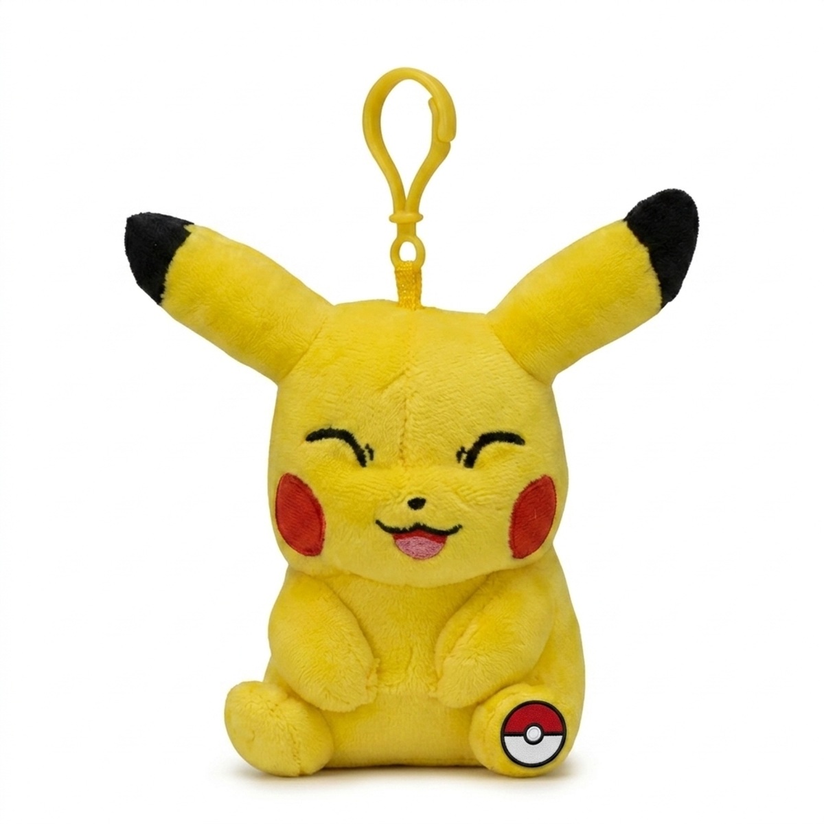Pikachu Brelok Pluszak z odznaką potwierdzającą autentyczność produktu.
