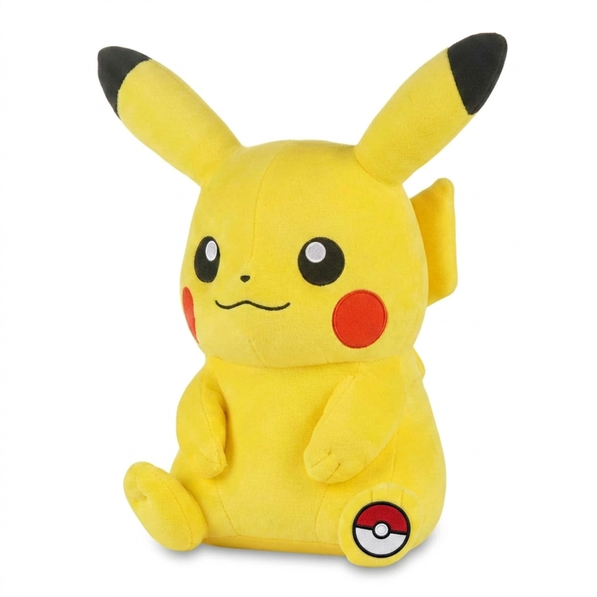 Pikachu Pluszak 20 cm z odznaką potwierdzającą autentyczność produktu.
