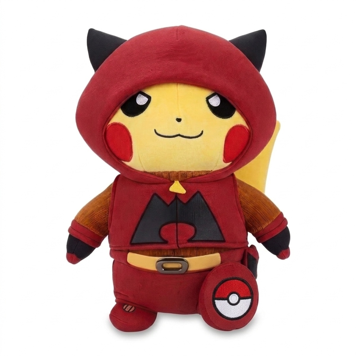 Pikachu Team Magma Pluszak z odznaką potwierdzającą autentyczność produktu.