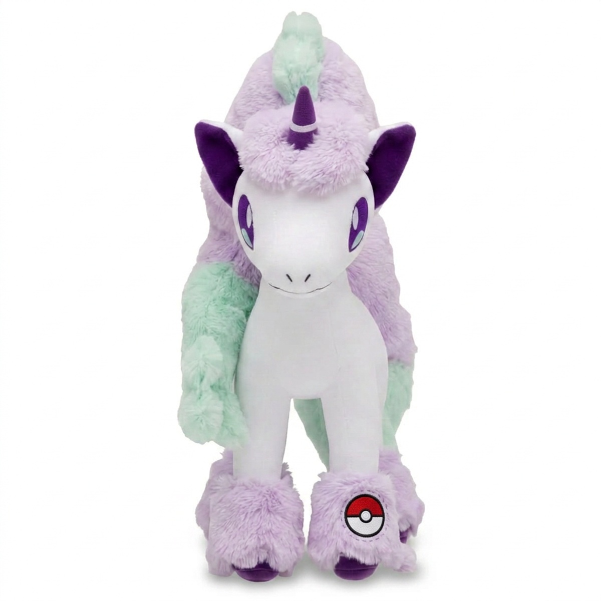 Ponyta z Galar Pluszak z odznaką potwierdzającą autentyczność produktu.