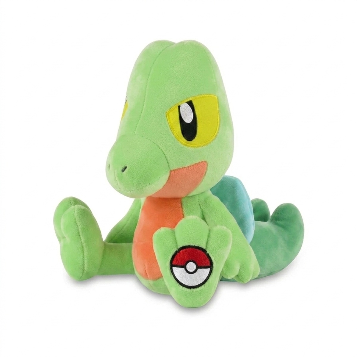 Treecko Pluszak z odznaką potwierdzającą autentyczność produktu.