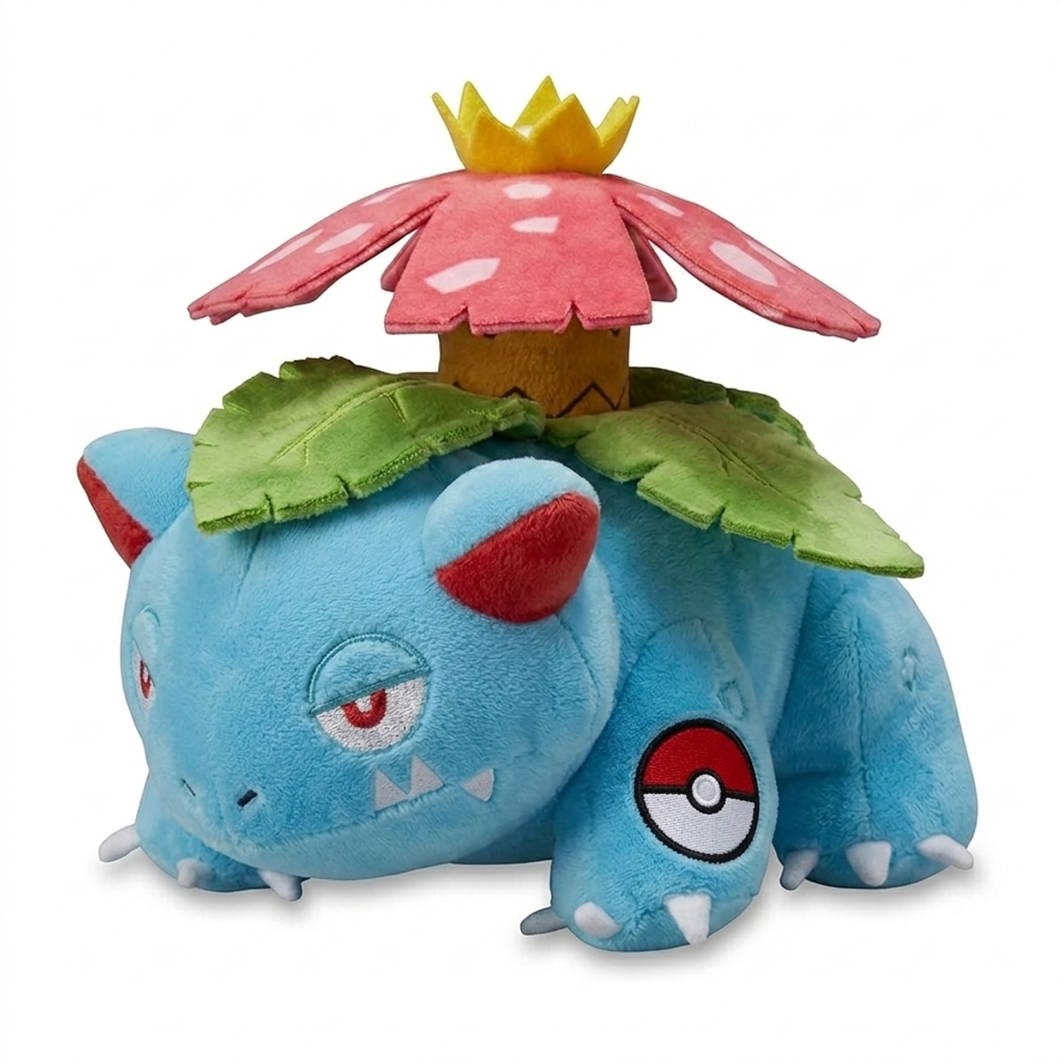 Venusaur Pluszak z odznaką potwierdzającą autentyczność produktu.