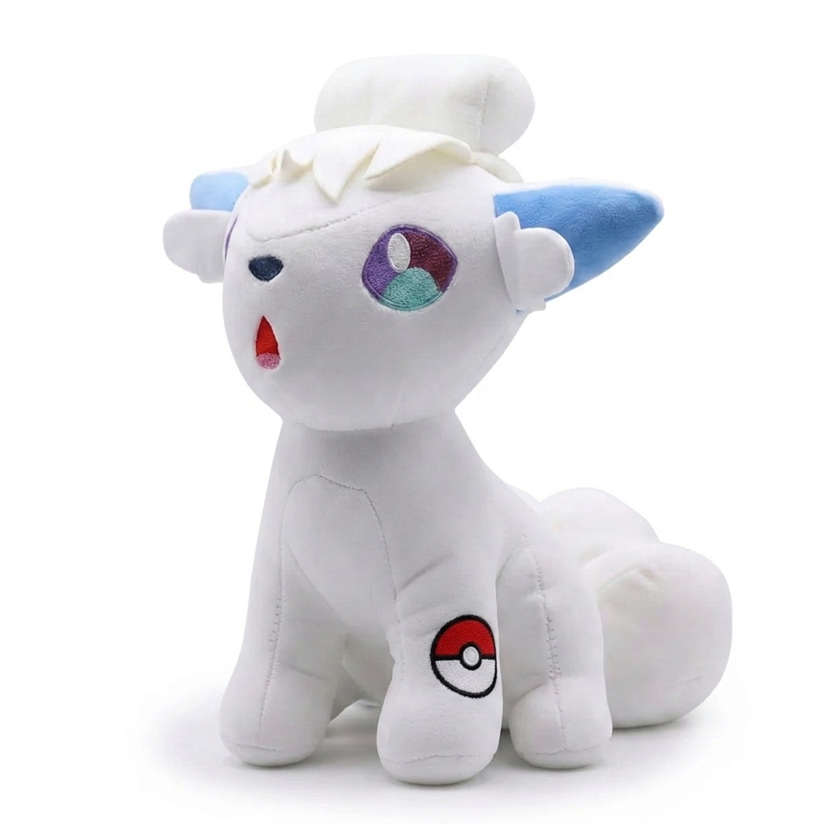Vulpix z Alola Pluszak z odznaką potwierdzającą autentyczność produktu.